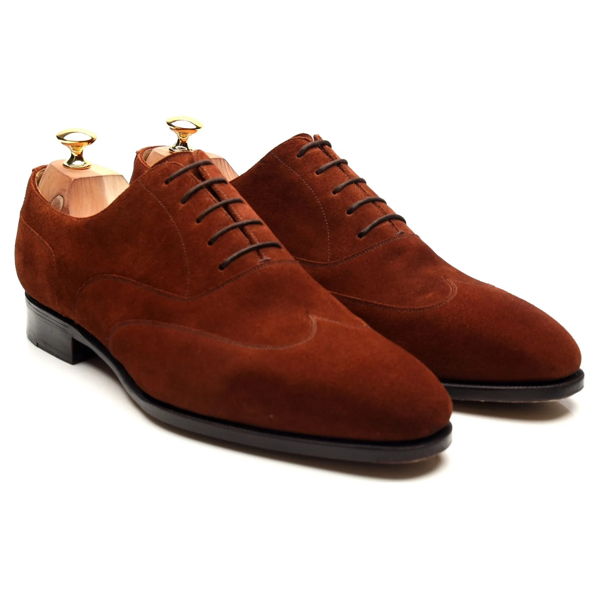'106 Artista' Polo Brown Suede Oxford Austerity Brogue UK 11 G