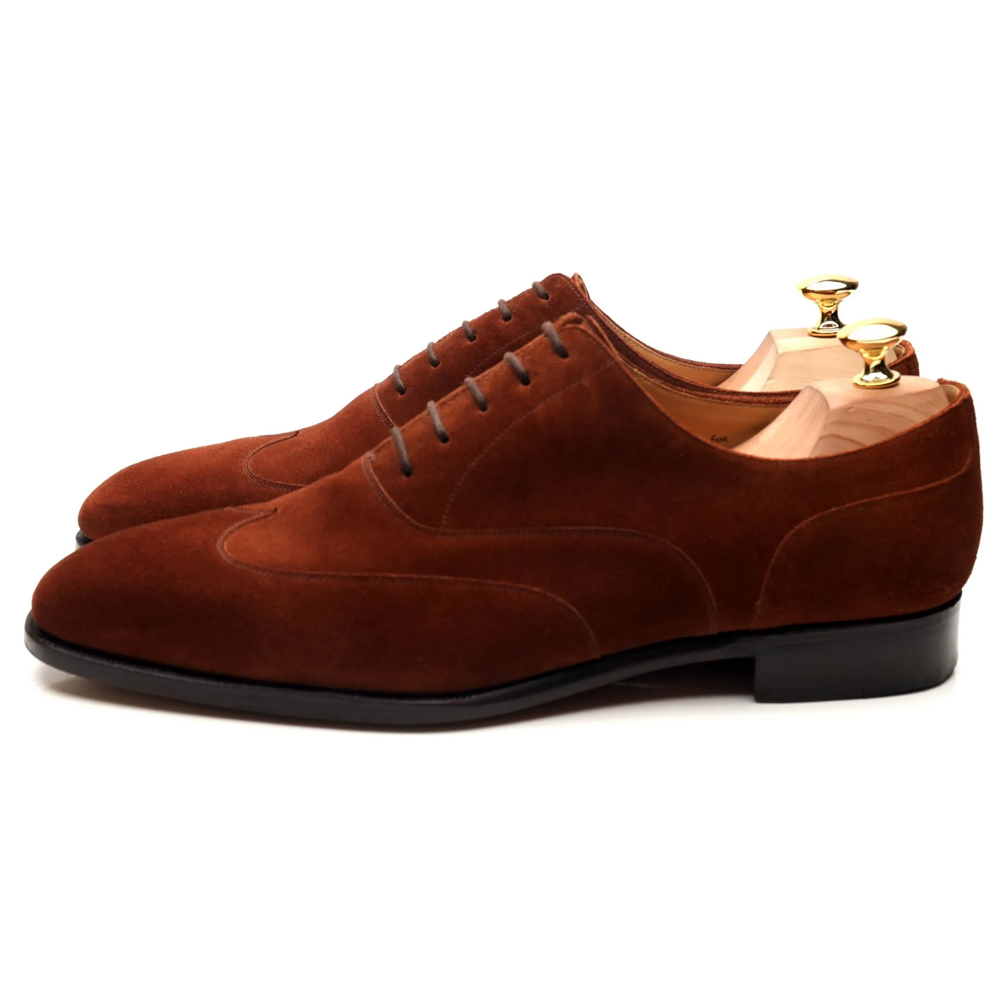 '106 Artista' Polo Brown Suede Oxford Austerity Brogue UK 11 G
