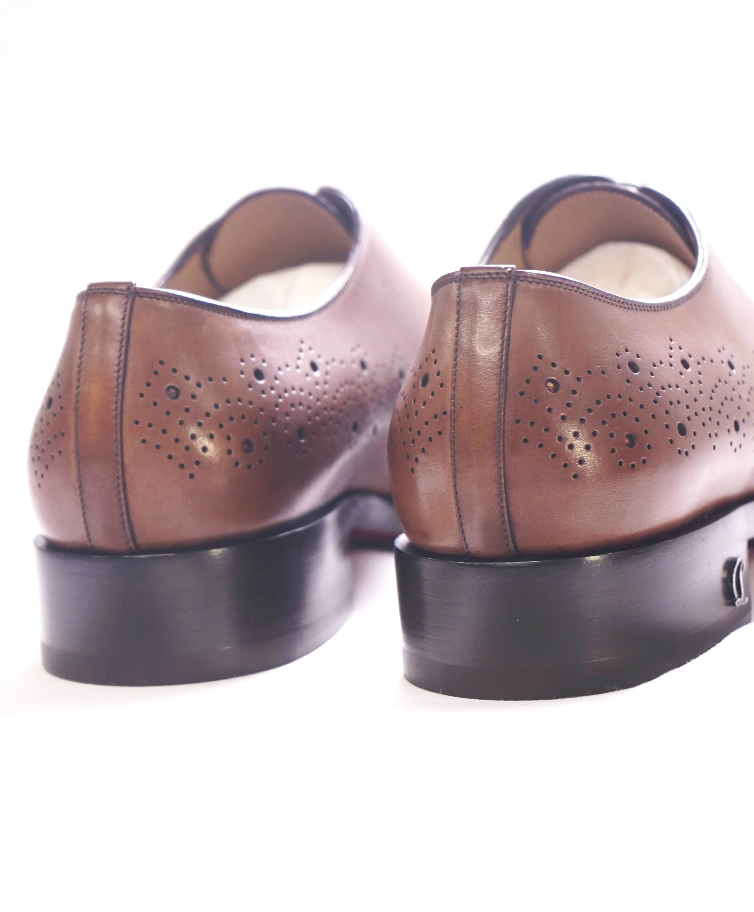 $1,200 CHRISTIAN LOUBOUTIN - *CORTEOBELLO* Brown Brogue Oxfords - 9 US (42 EU)