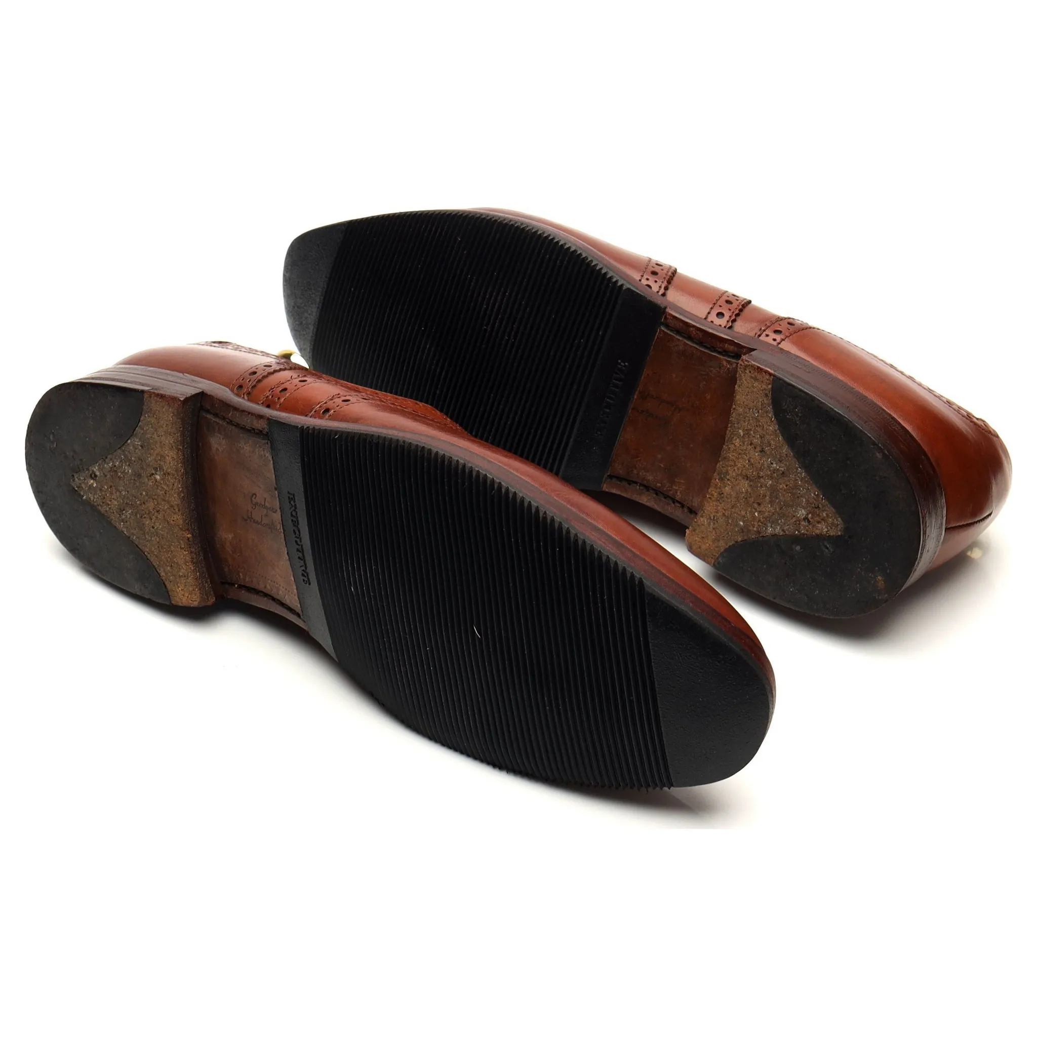 1880 'Buckingham' Tan Brown Leather Oxford Brogue UK 7 F