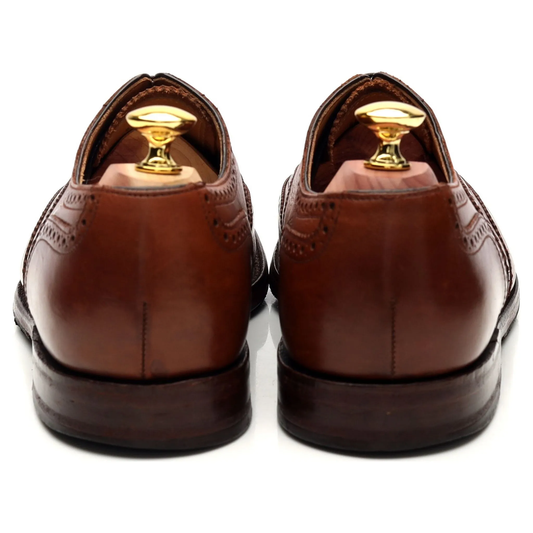 1880 'Buckingham' Tan Brown Leather Oxford Brogue UK 7 F