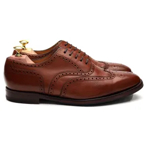 1880 'Buckingham' Tan Brown Leather Oxford Brogue UK 7 F