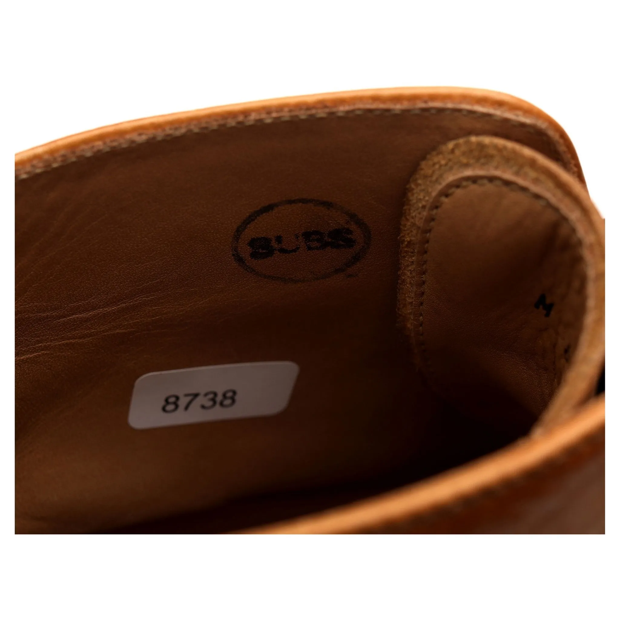 1880 'Burford' Tan Brown Brogue Boot UK 8 F