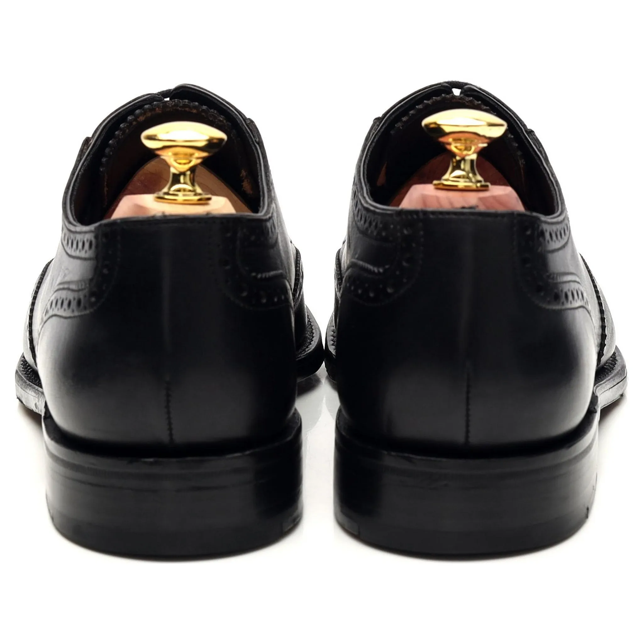 1880 Classic 'Hodges' Black Leather Oxford Brogue UK 7 F
