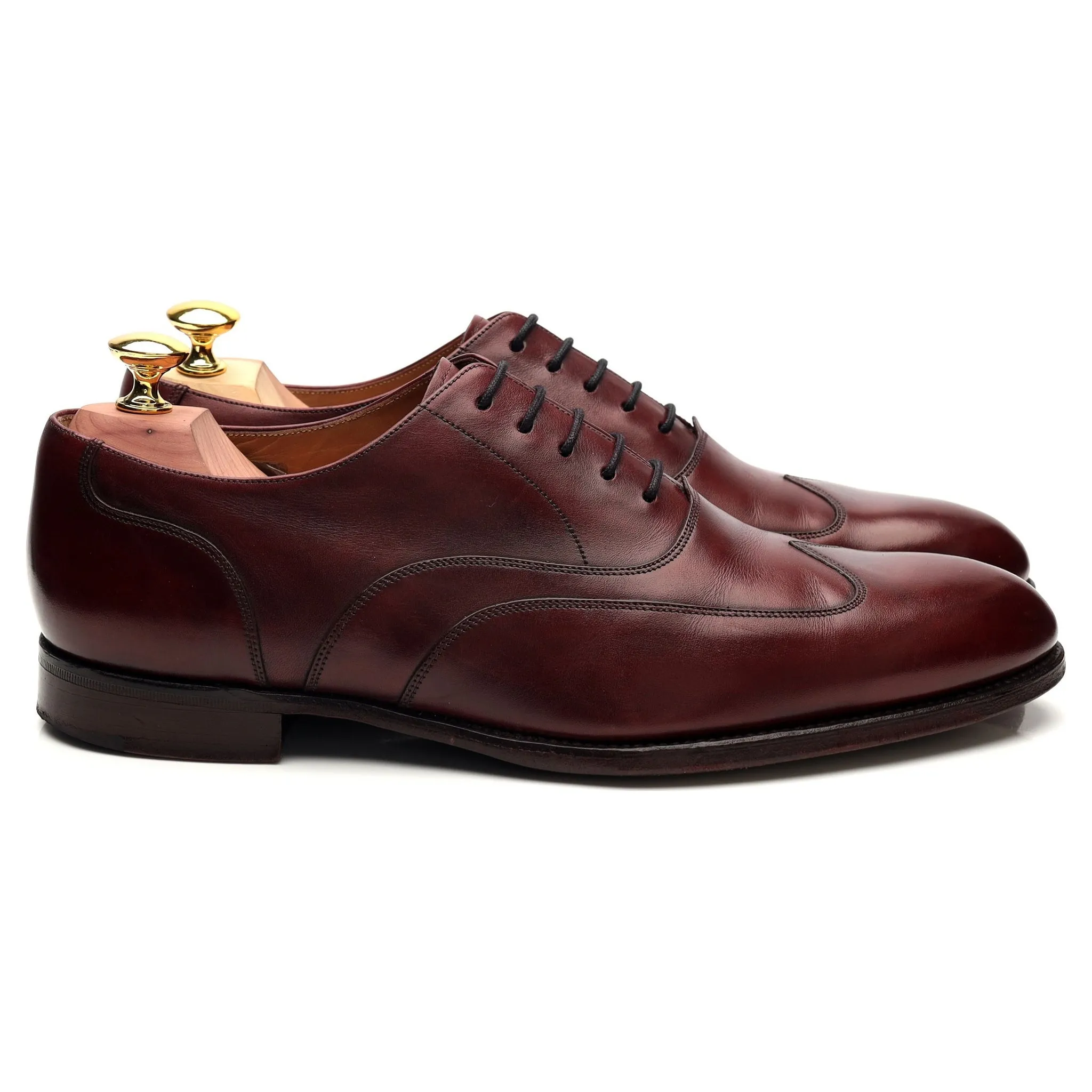 1880 Export Grade 'Warwick' Burgundy Leather Oxford UK 7 F