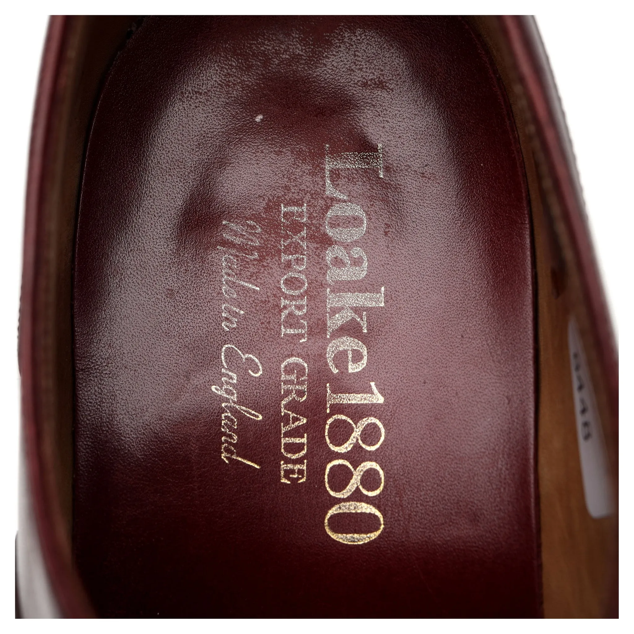 1880 Export Grade 'Warwick' Burgundy Leather Oxford UK 7 F