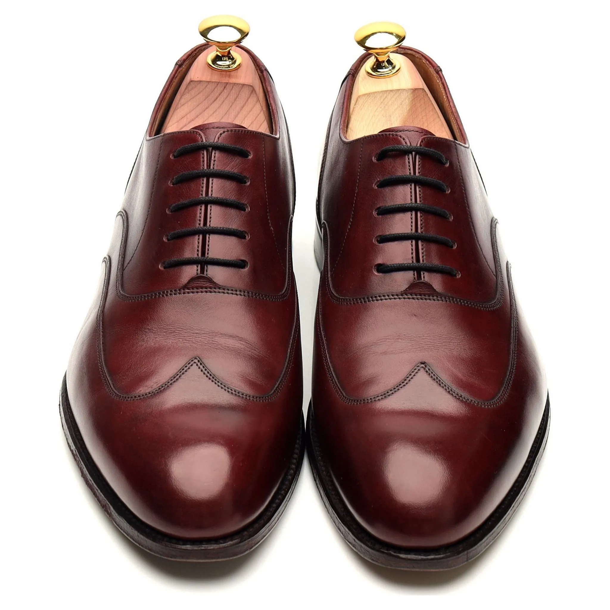 1880 Export Grade 'Warwick' Burgundy Leather Oxford UK 7 F