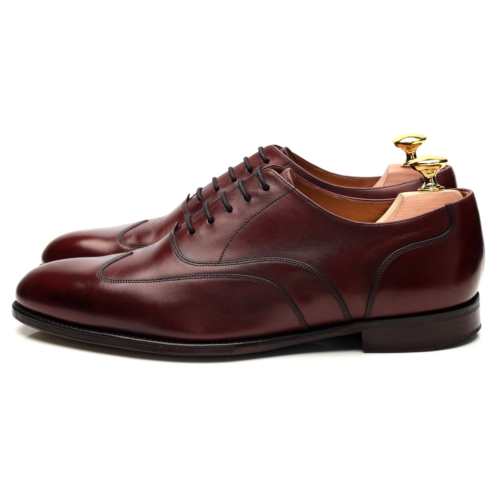 1880 Export Grade 'Warwick' Burgundy Leather Oxford UK 7 F