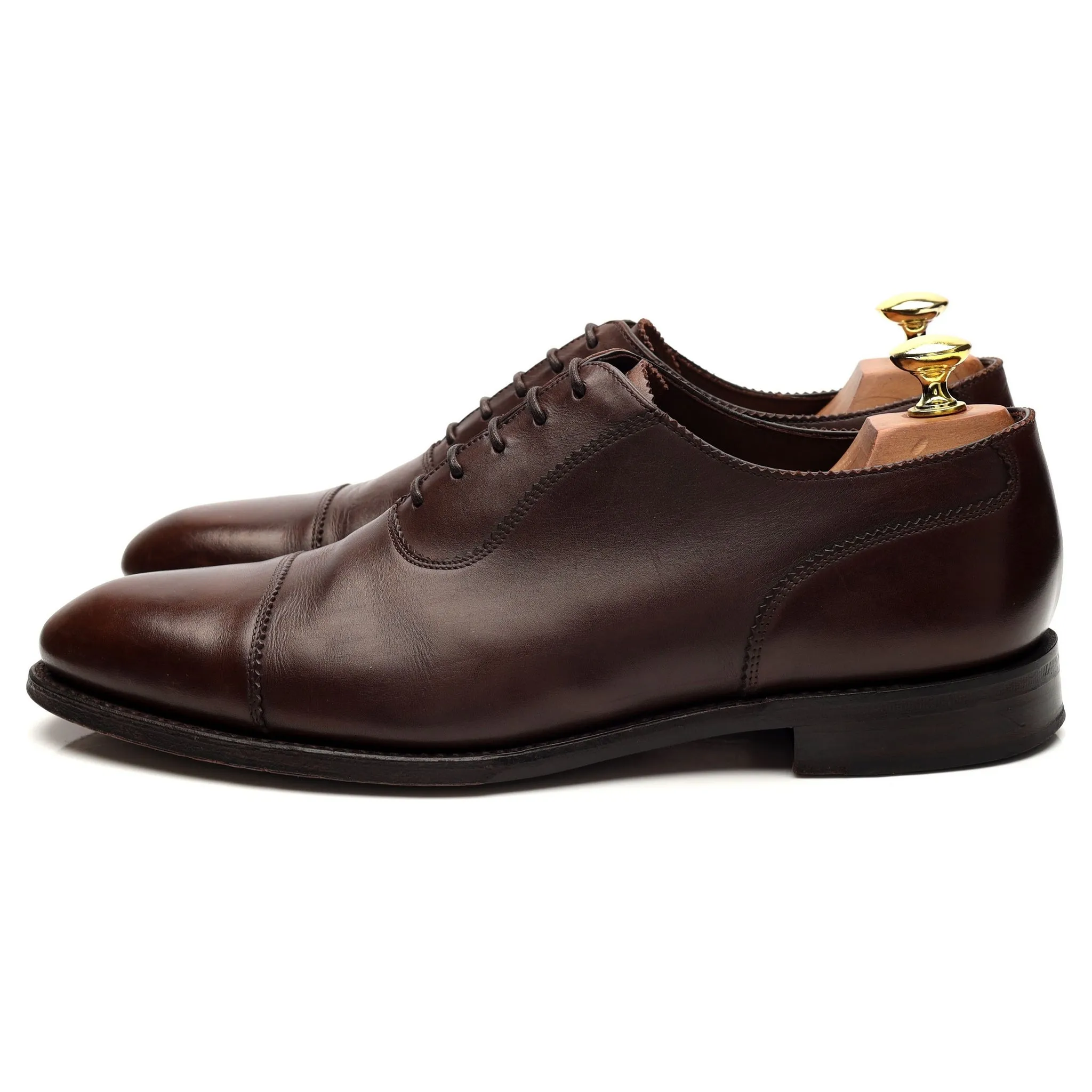 1880 Legacy 'Evans' Brown Leather Oxford UK 8 F