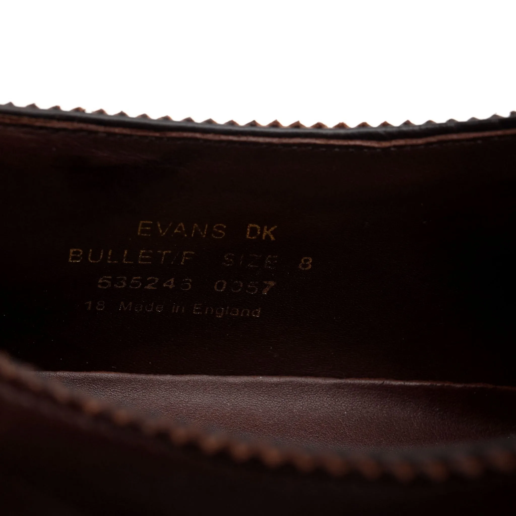 1880 Legacy 'Evans' Brown Leather Oxford UK 8 F