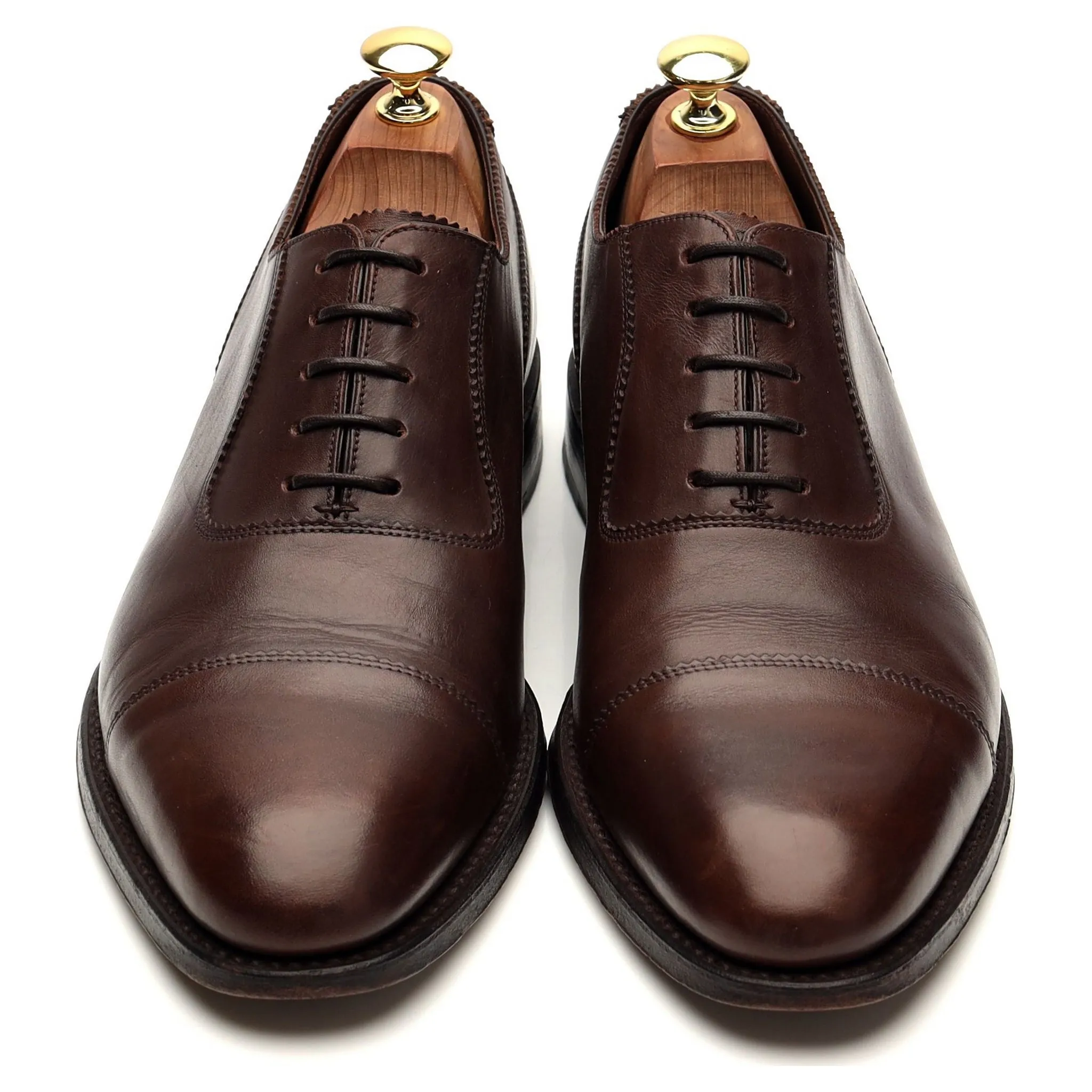 1880 Legacy 'Evans' Brown Leather Oxford UK 8 F