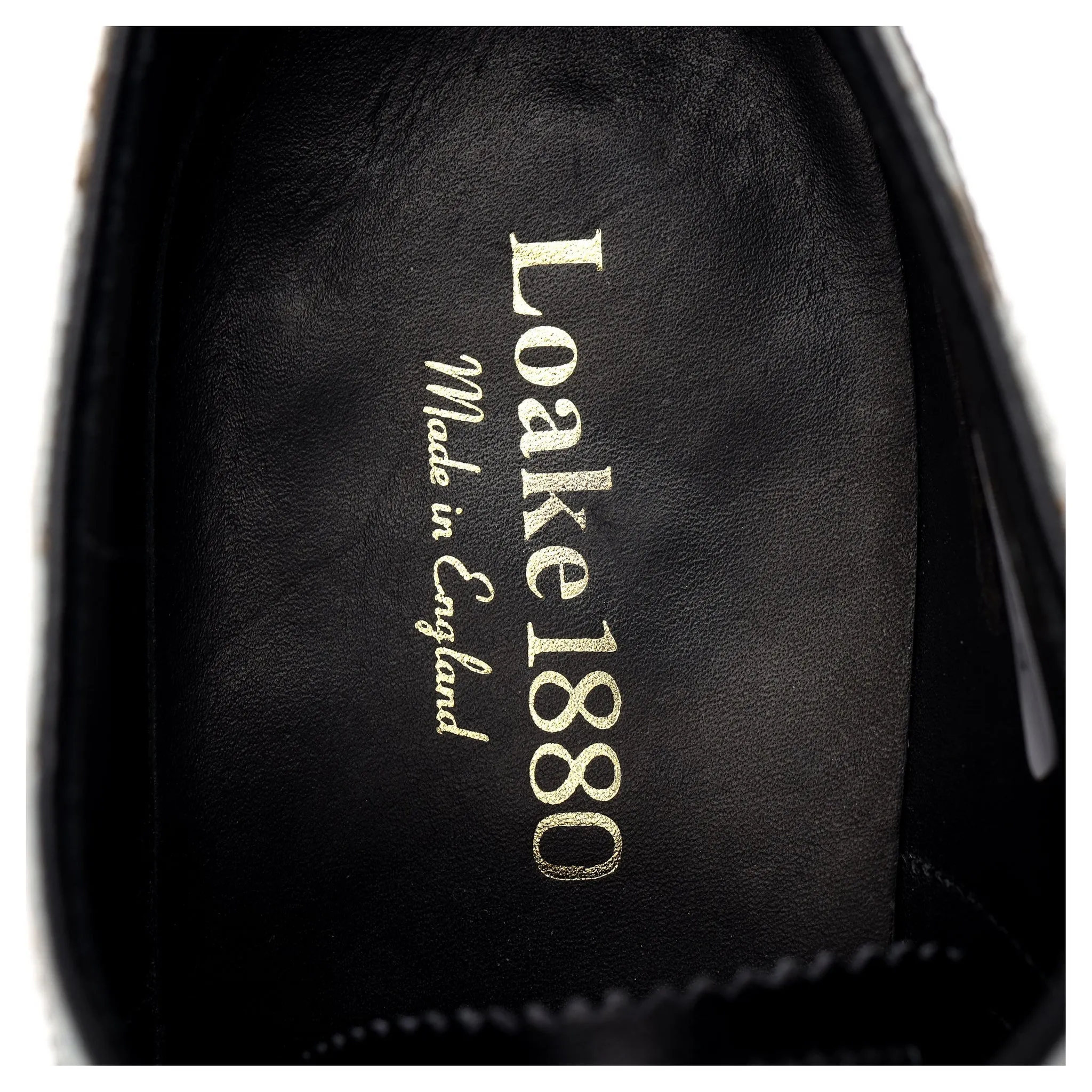 1880 'Sloane' Black and White Leather Spectator Oxford Brogue UK 8 F