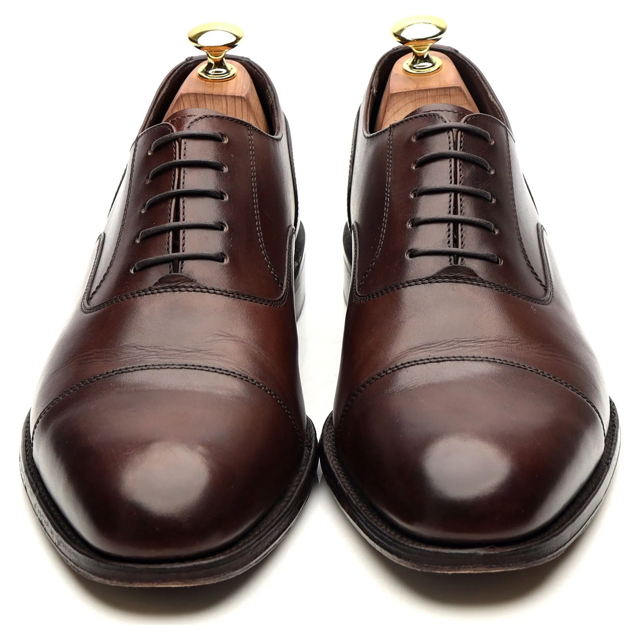 1880 'Stonegate' Dark Brown Leather Oxford UK 8.5 F