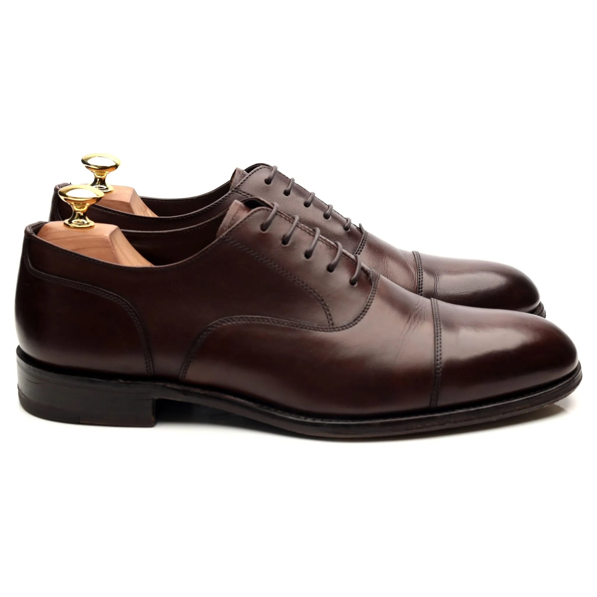1880 'Stonegate' Dark Brown Leather Oxford UK 8.5 F