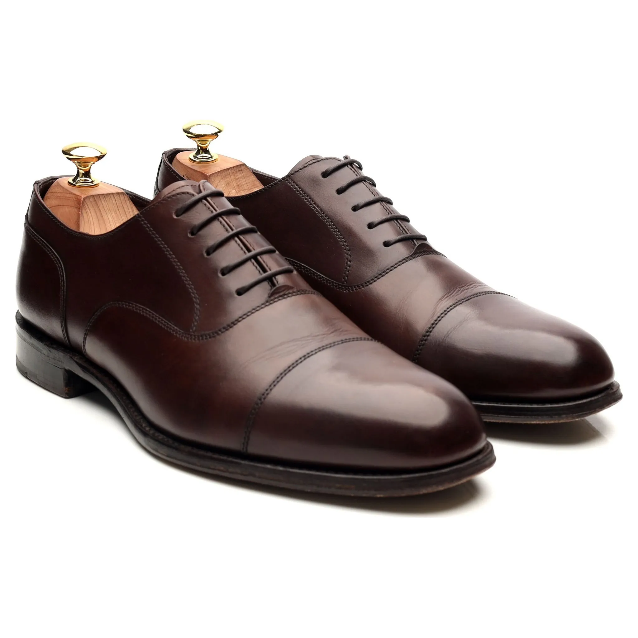 1880 'Stonegate' Dark Brown Leather Oxford UK 8.5 F
