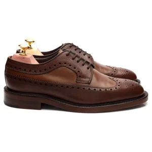 1880 'Taunton' Dark Brown Leather Derby Brogue UK 6 F