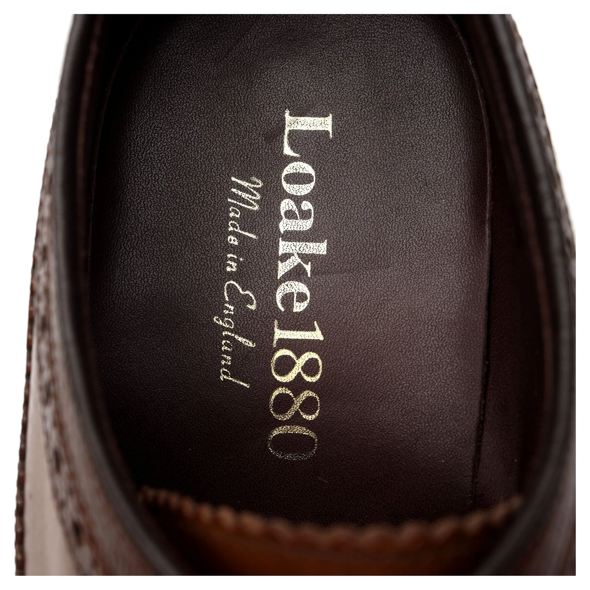 1880 'Taunton' Dark Brown Leather Derby Brogue UK 6 F