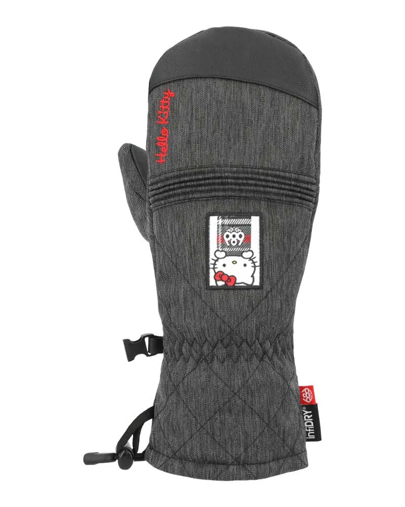 686 Women's Jubilee Mitt Hello Kitty Black Denim 2025