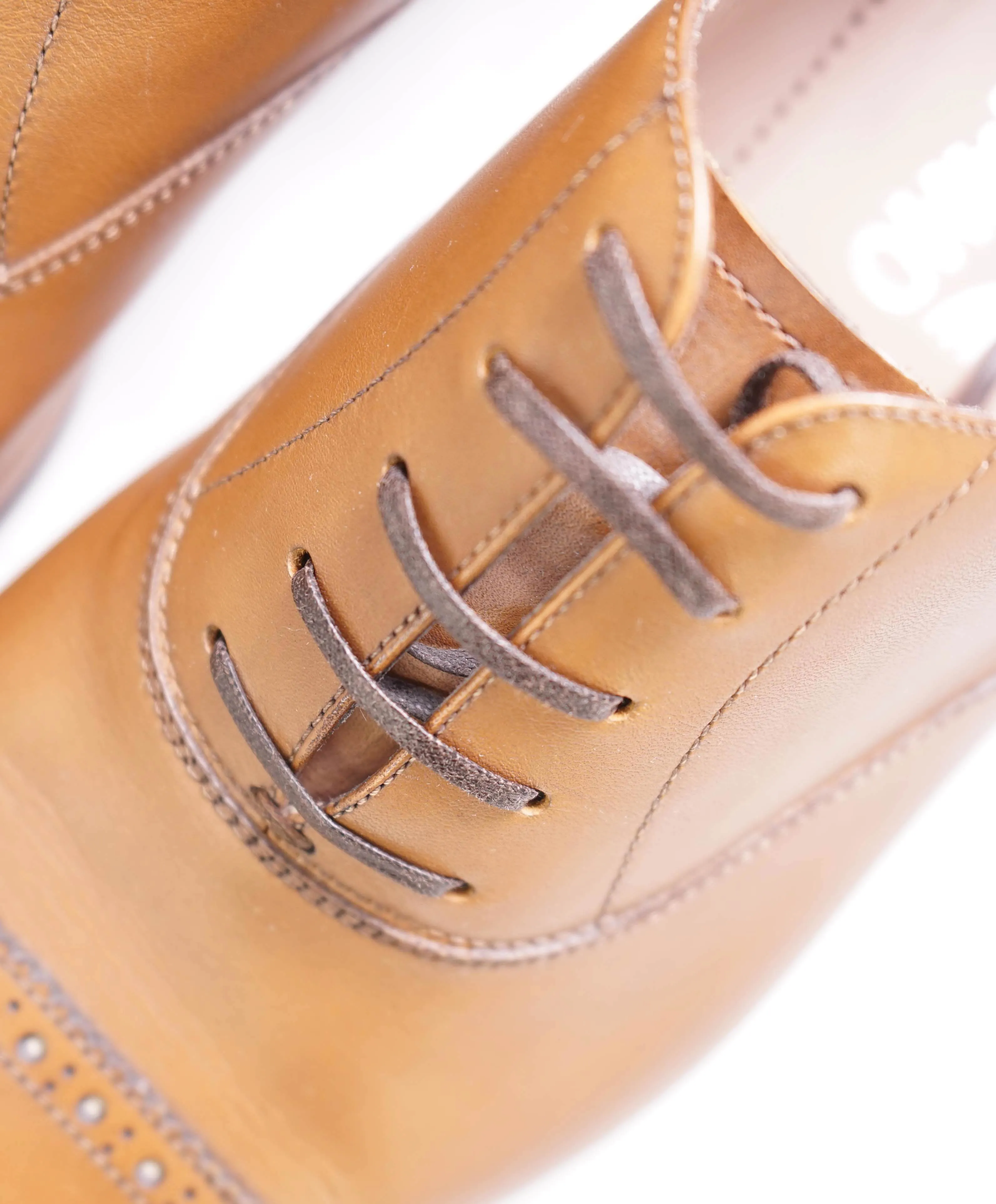 $750 SALVATORE FERRAGAMO - "TRISTANO" Apron-Toe Oxford - 9.5 E US