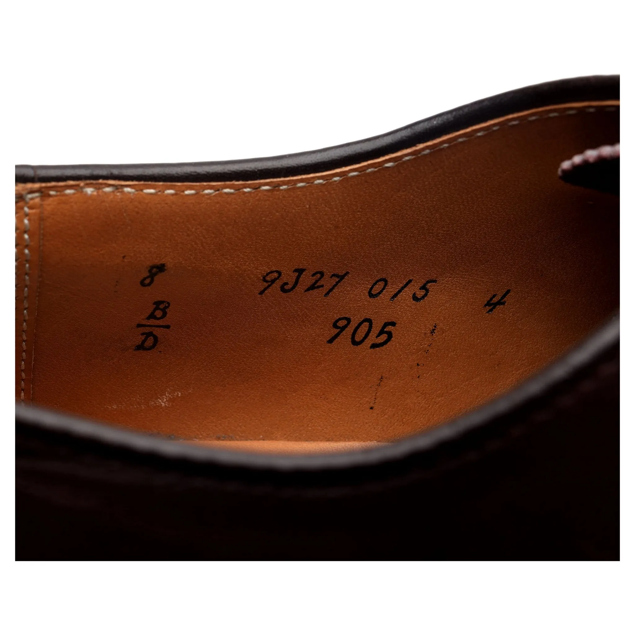 '905' Burgundy Leather Oxford UK 7.5 US 8 D