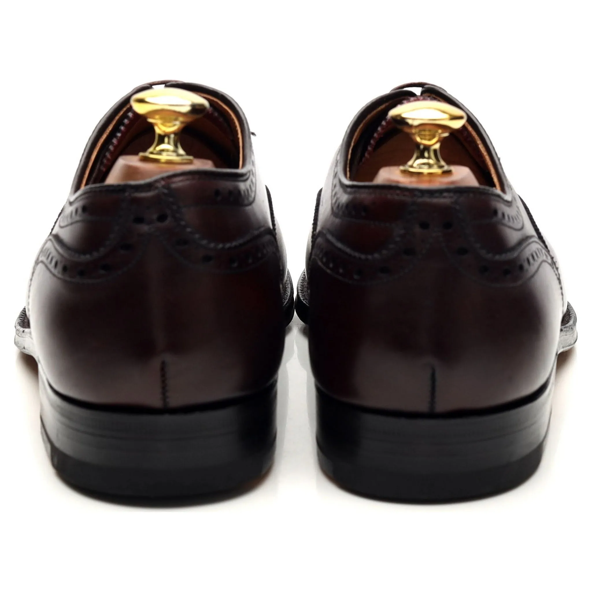 '908' Burgundy Leather Oxford Brogue UK 8.5 US 9.5 D