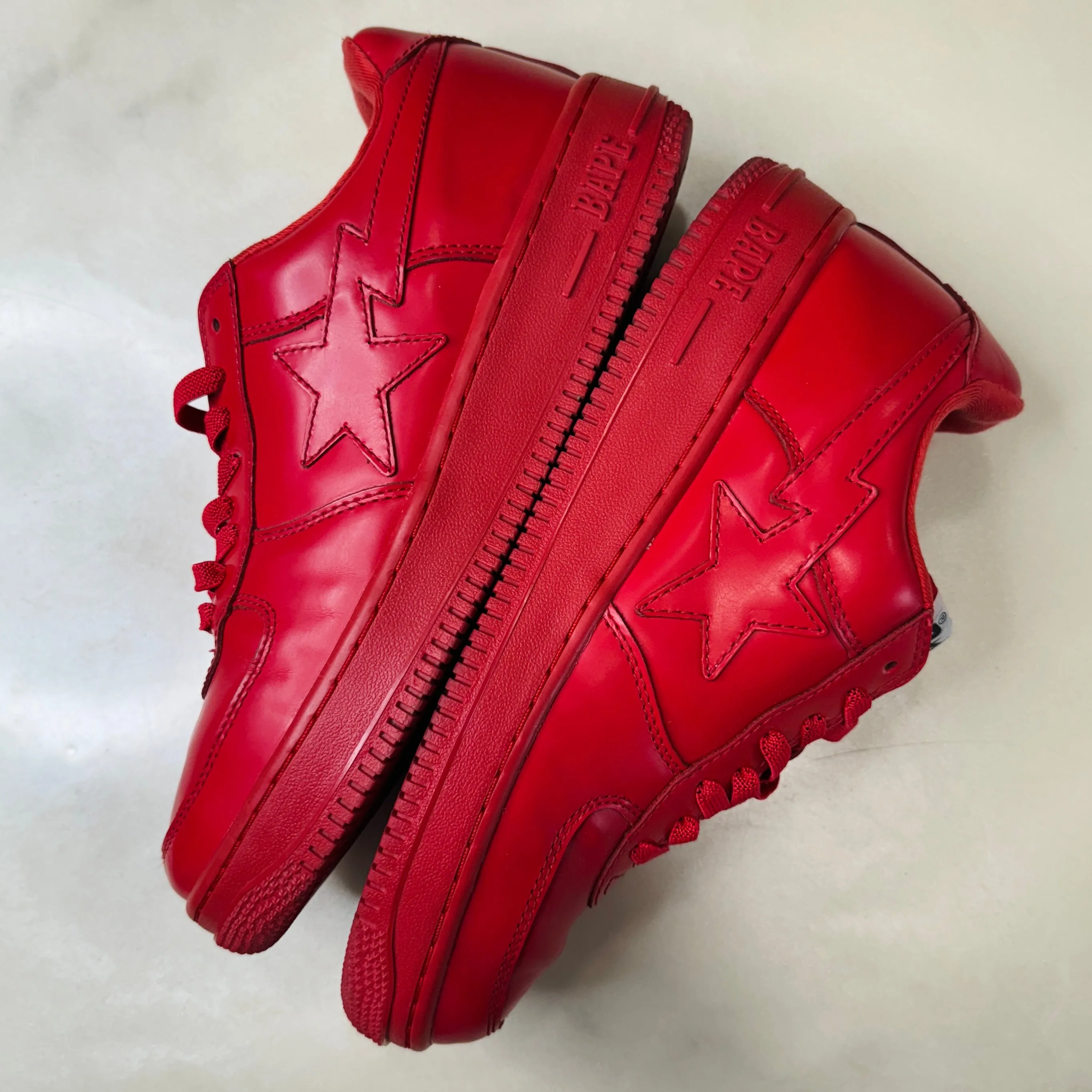 [9.5] Bape Red on Red Bapestas