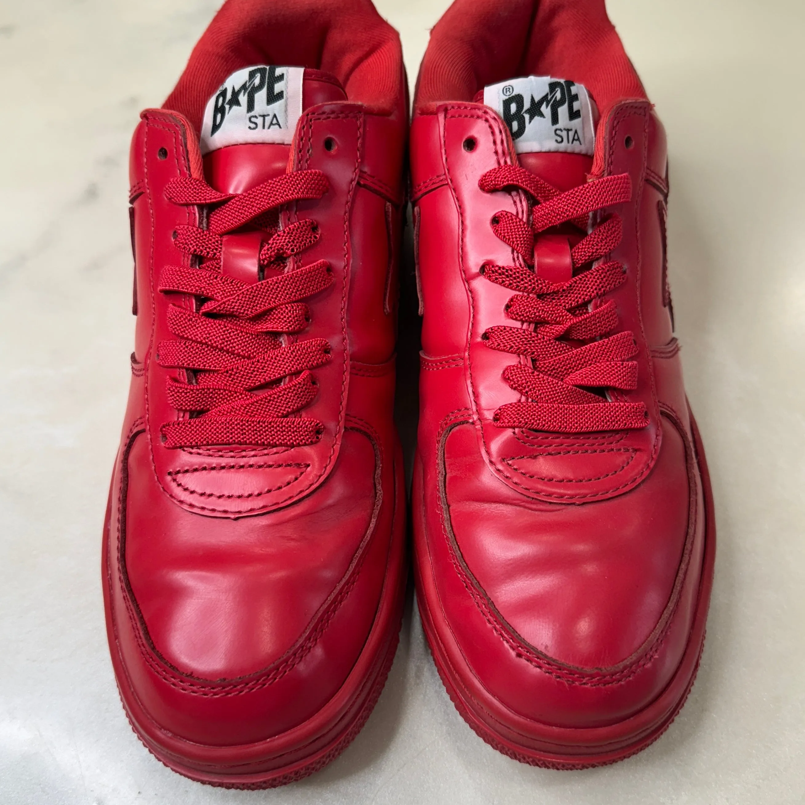 [9.5] Bape Red on Red Bapestas