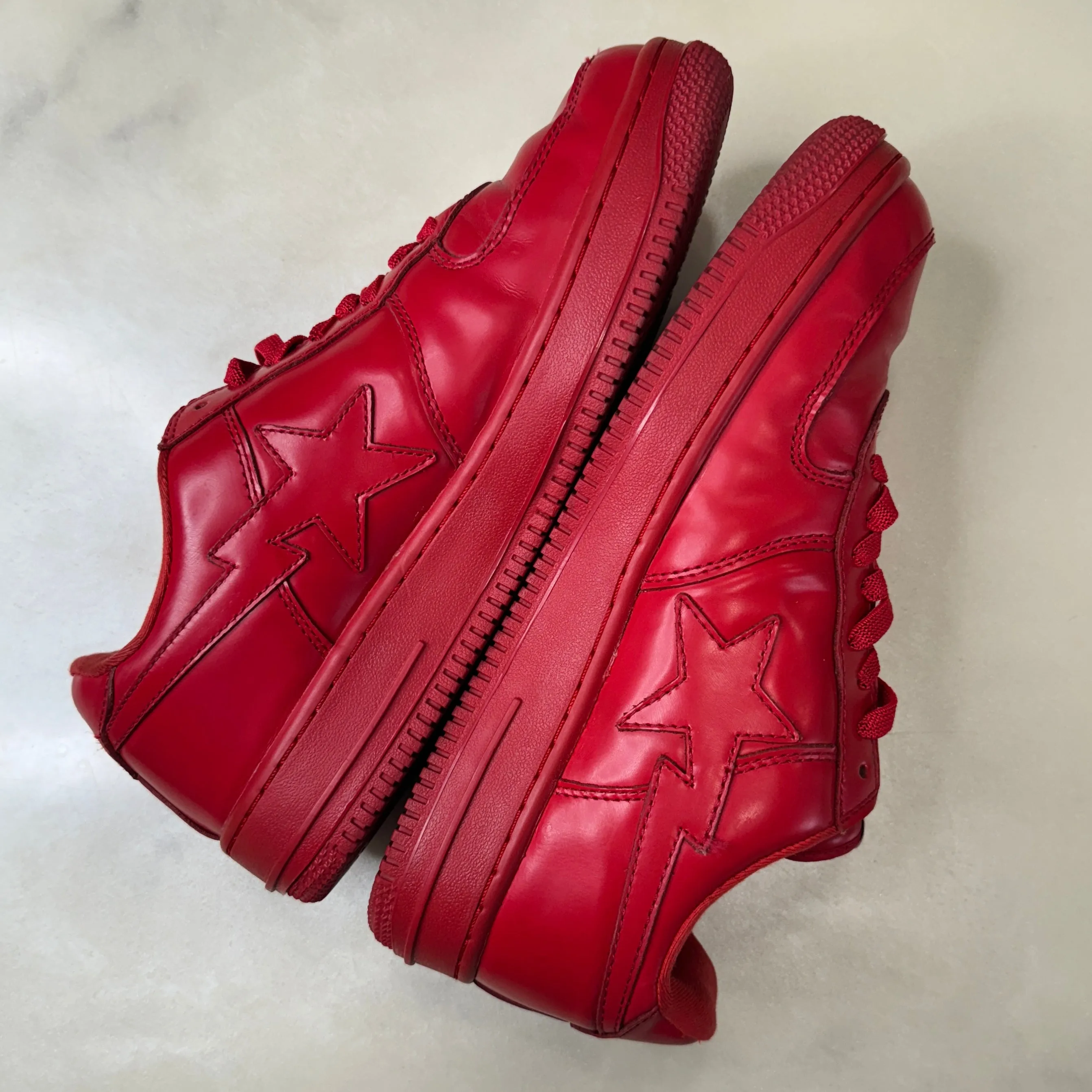 [9.5] Bape Red on Red Bapestas