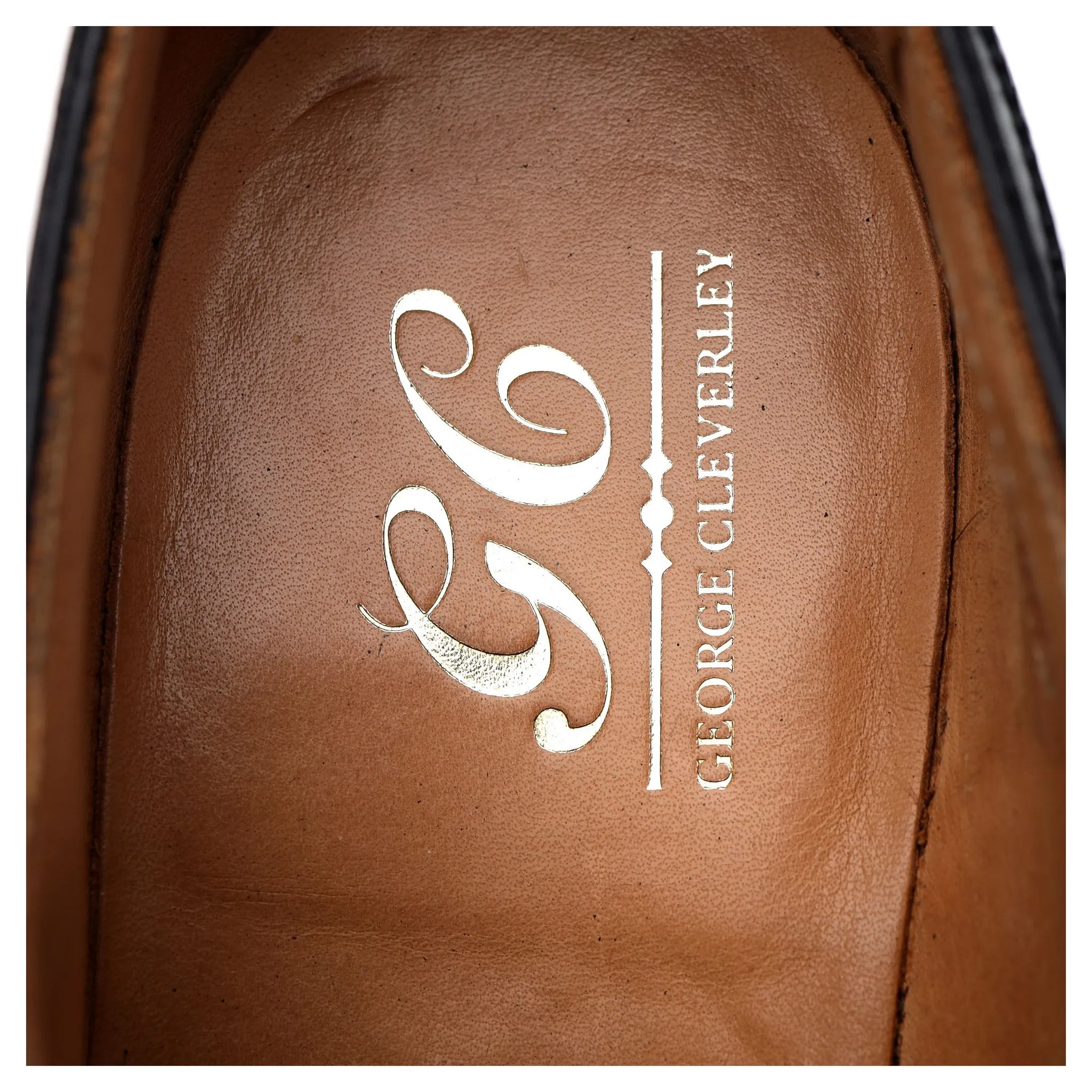 'Adam' Black Leather Oxford Brogues UK 7.5 E