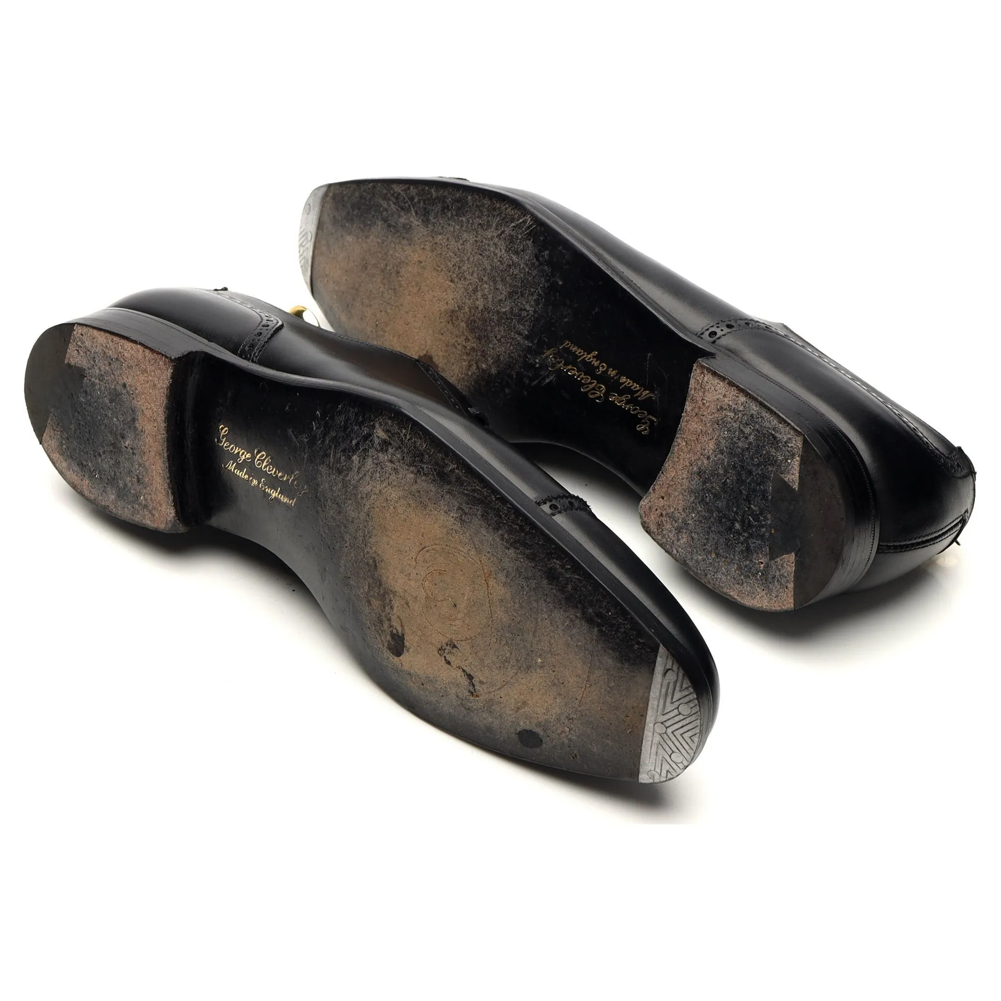 'Adam' Black Leather Oxford Brogues UK 7.5 E