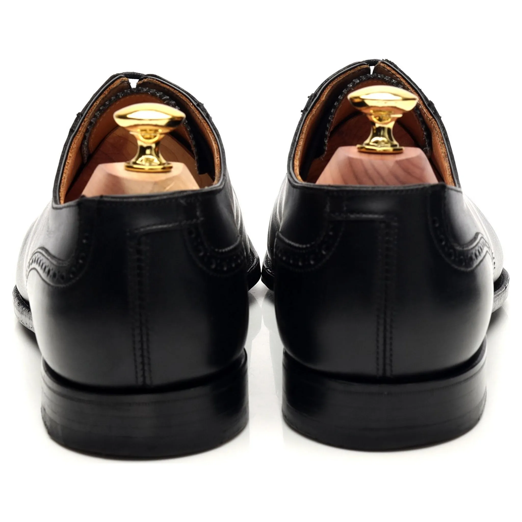 'Adam' Black Leather Oxford Brogues UK 7.5 E