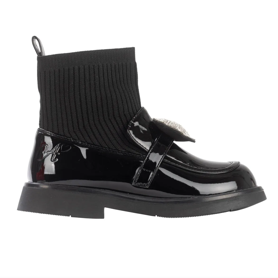 ADee MARY JANE Black Sock Wellie W246103