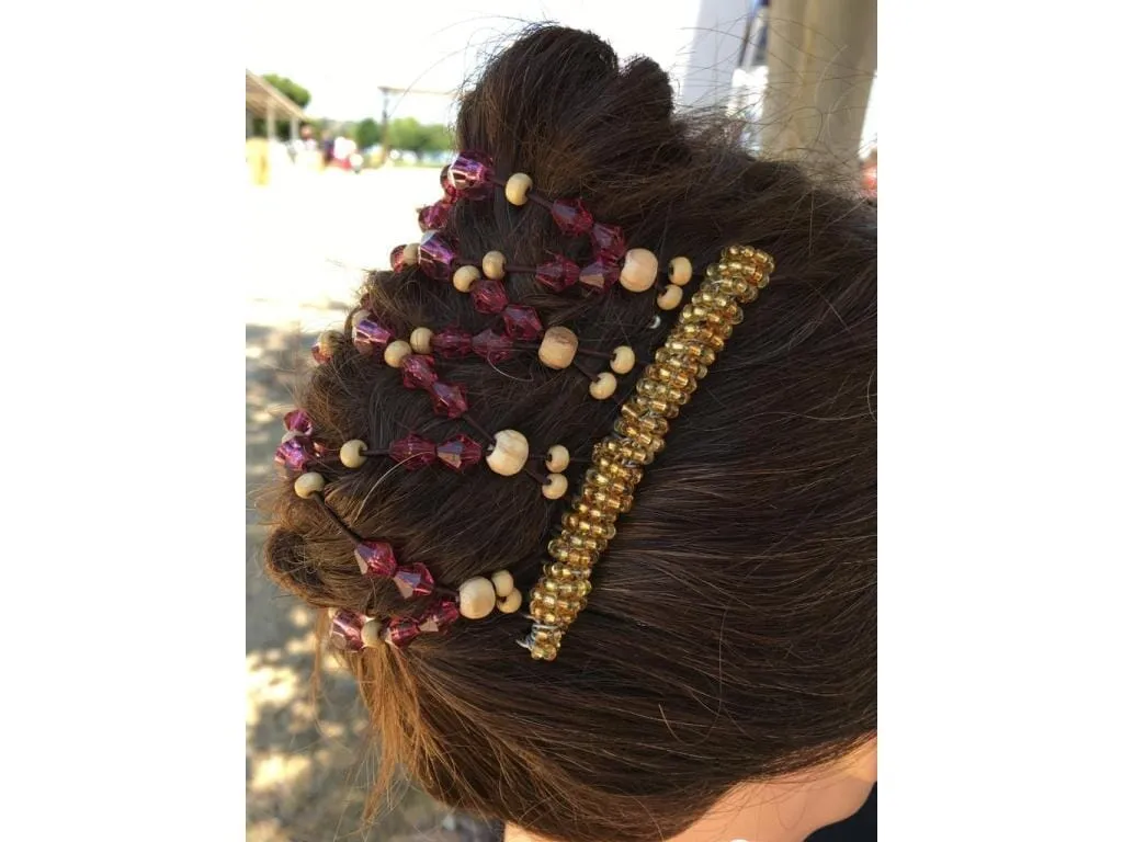 African Butterfly Wire Hair Clip - 9 Tong 678