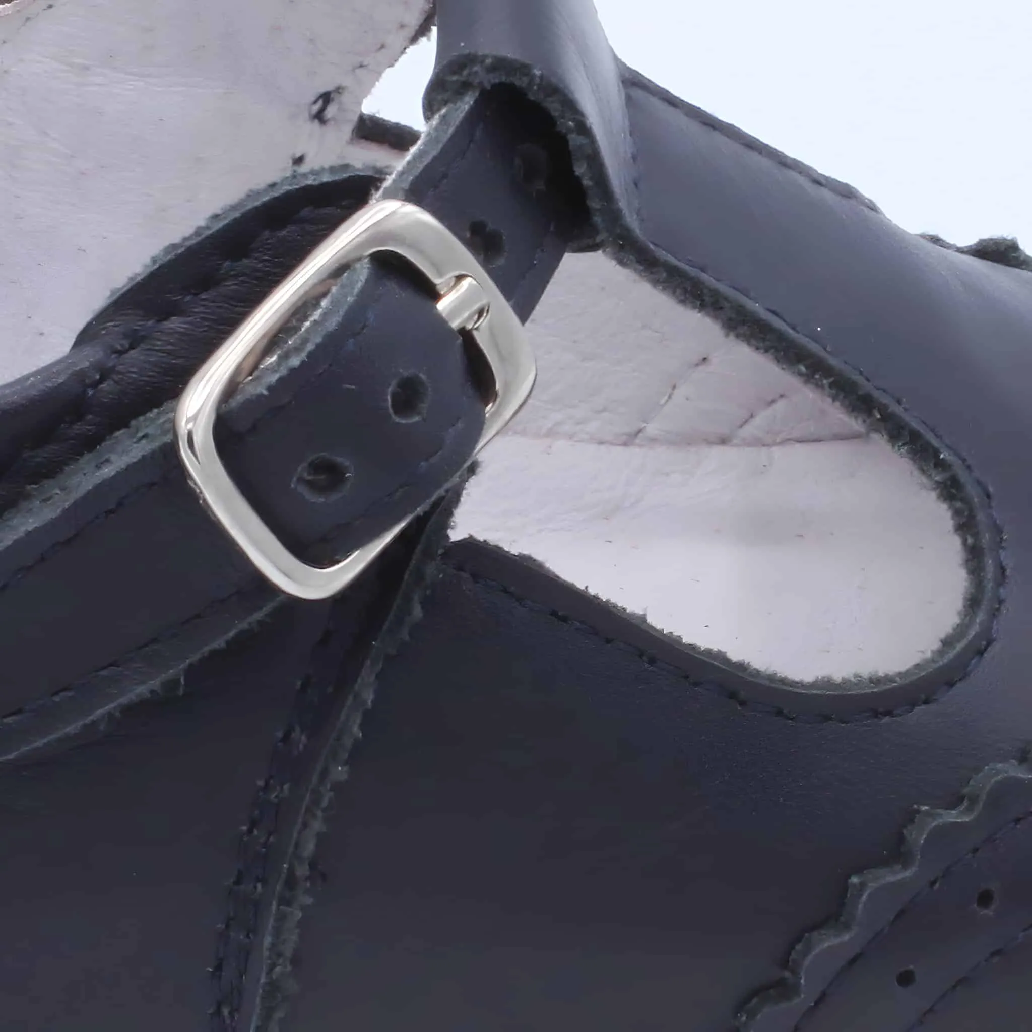 'Alex' Boys Navy Leather Pre-Walker Shoes