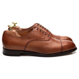'Alfred' Tan Brown Leather Oxford UK 8 F