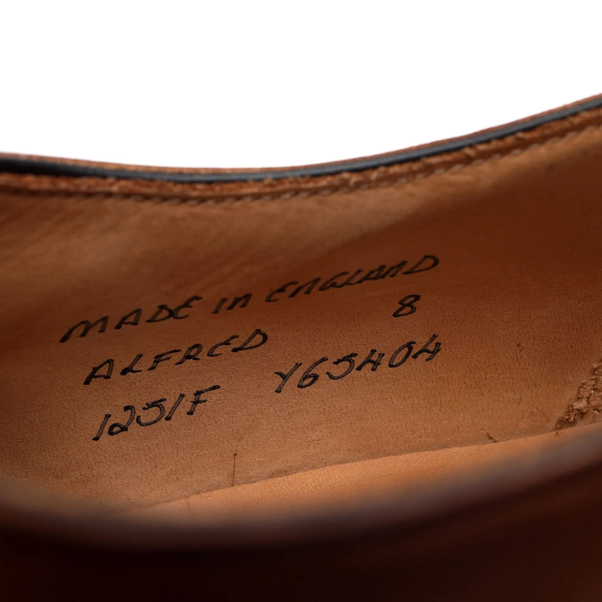 'Alfred' Tan Brown Leather Oxford UK 8 F