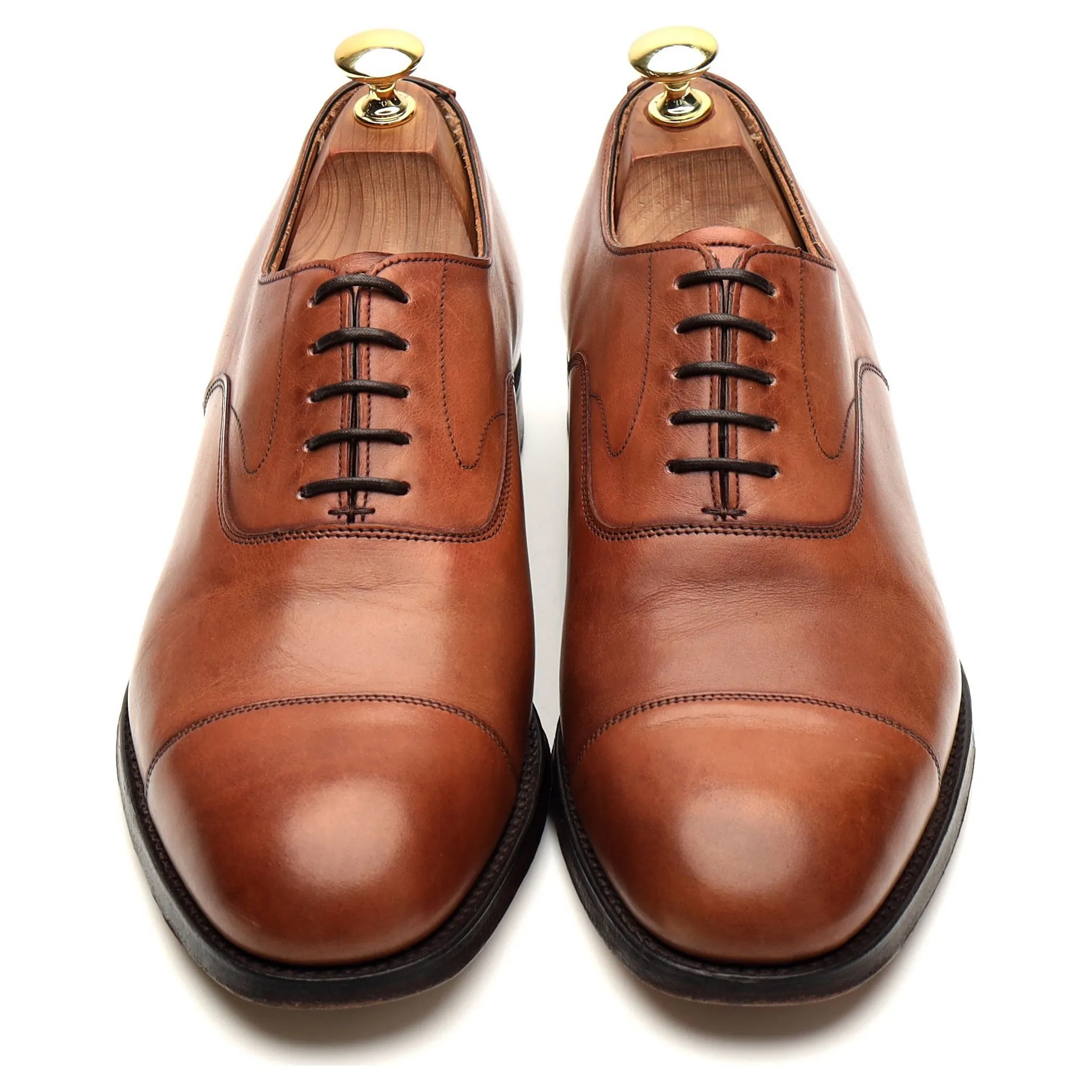 'Alfred' Tan Brown Leather Oxford UK 8 F