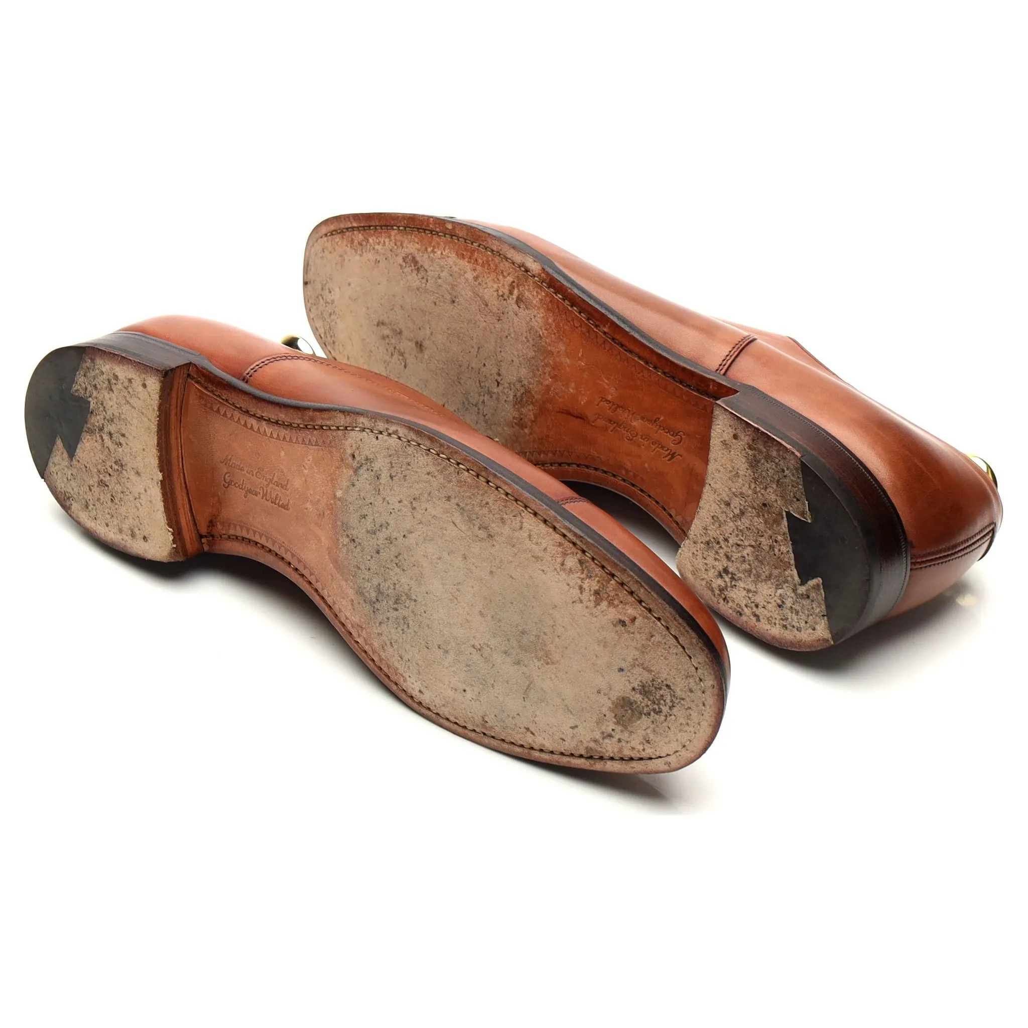 'Alfred' Tan Brown Leather Oxford UK 8 F