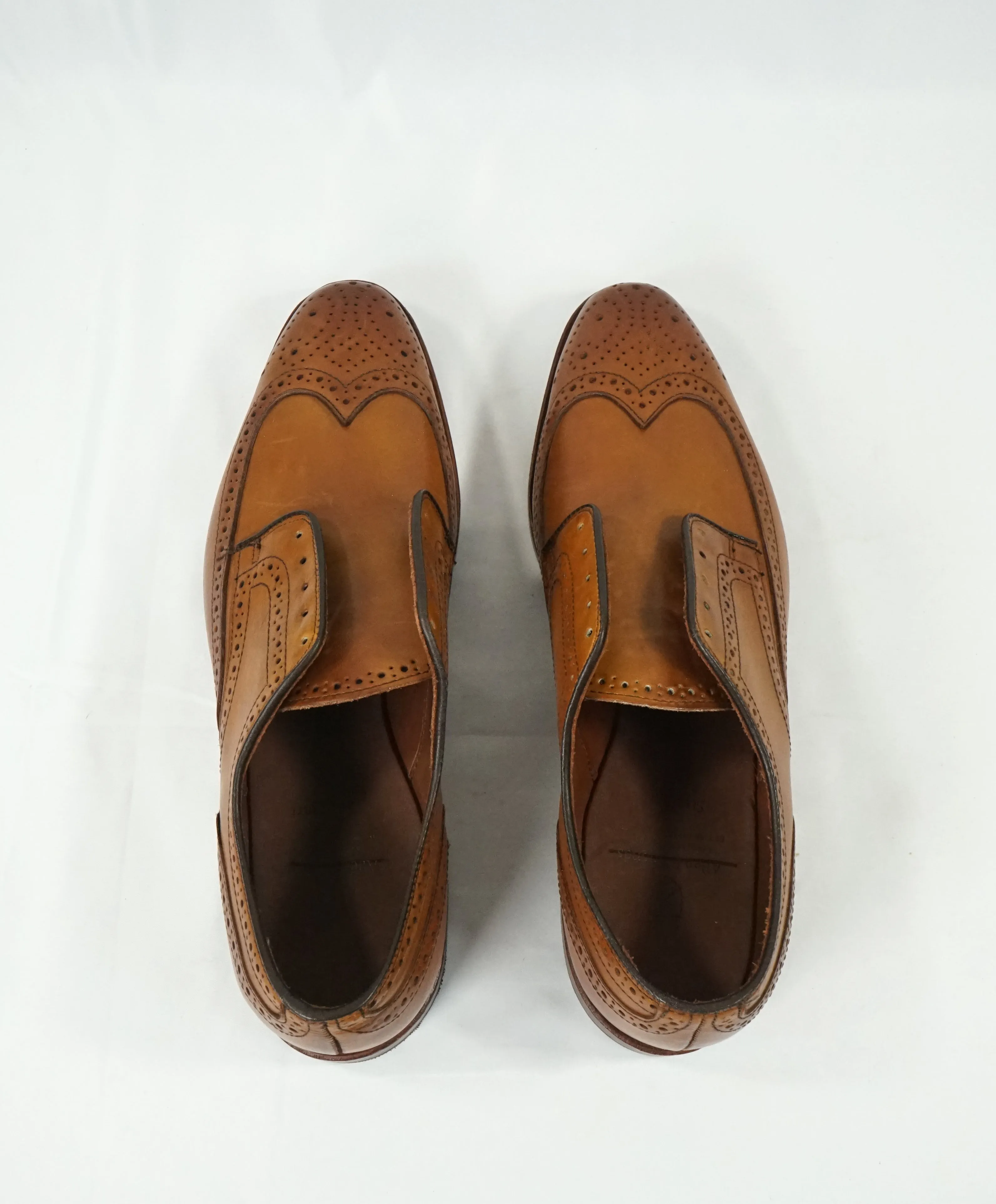 ALLEN EDMONDS - “Stuttgart” Brown Whiskey Leather Brogue Oxfords- 10.5 D
