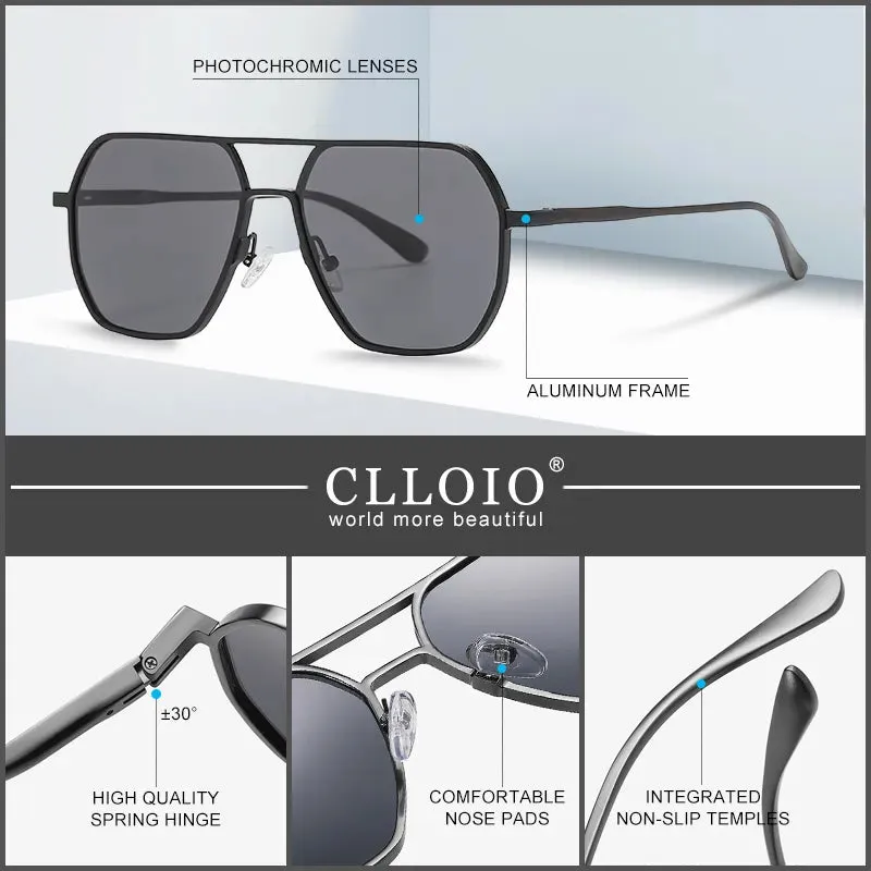 Aluminum Photochromic Sunglasses Men Women