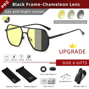 Aluminum Photochromic Sunglasses Men Women
