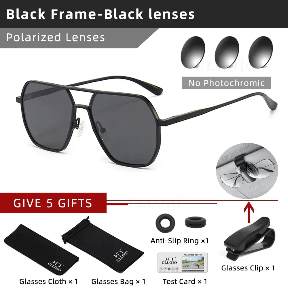 Aluminum Photochromic Sunglasses Men Women
