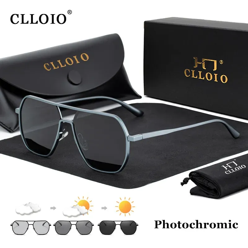 Aluminum Photochromic Sunglasses Men Women