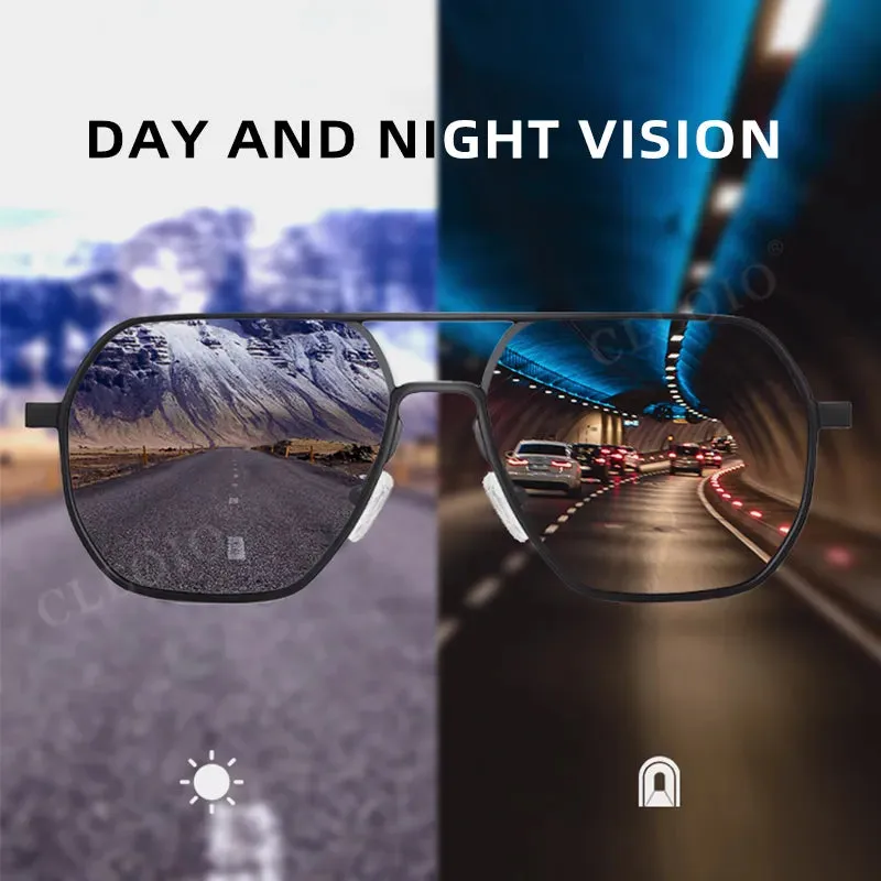 Aluminum Photochromic Sunglasses Men Women