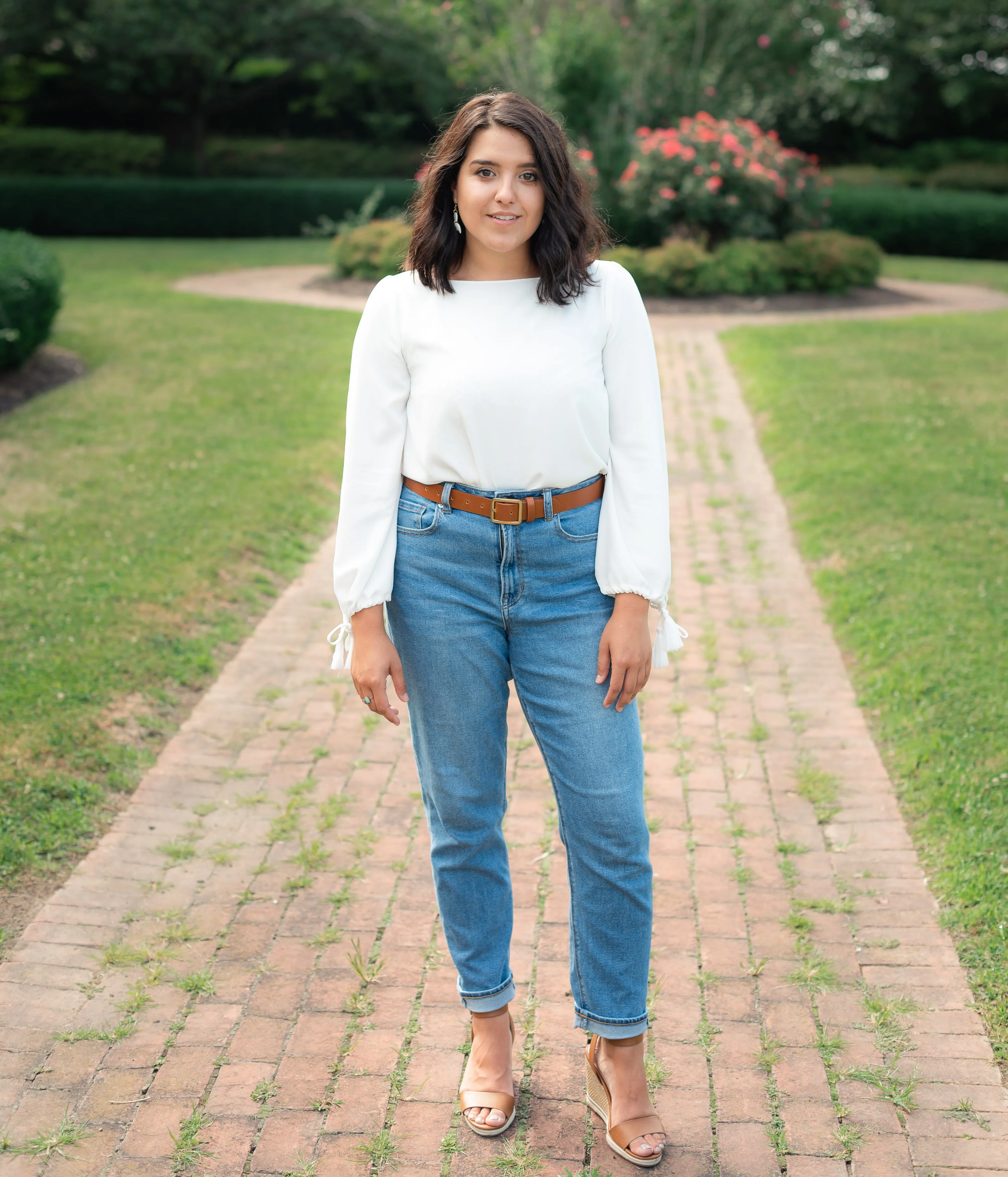 Always True White Bell Sleeve Top
