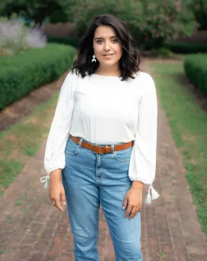 Always True White Bell Sleeve Top
