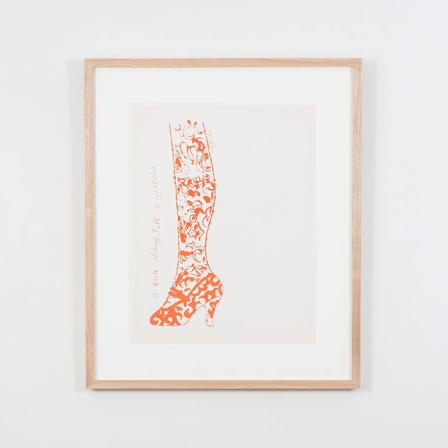 ANDY WARHOL "STOCKING FULL OF WISHES" 1955
