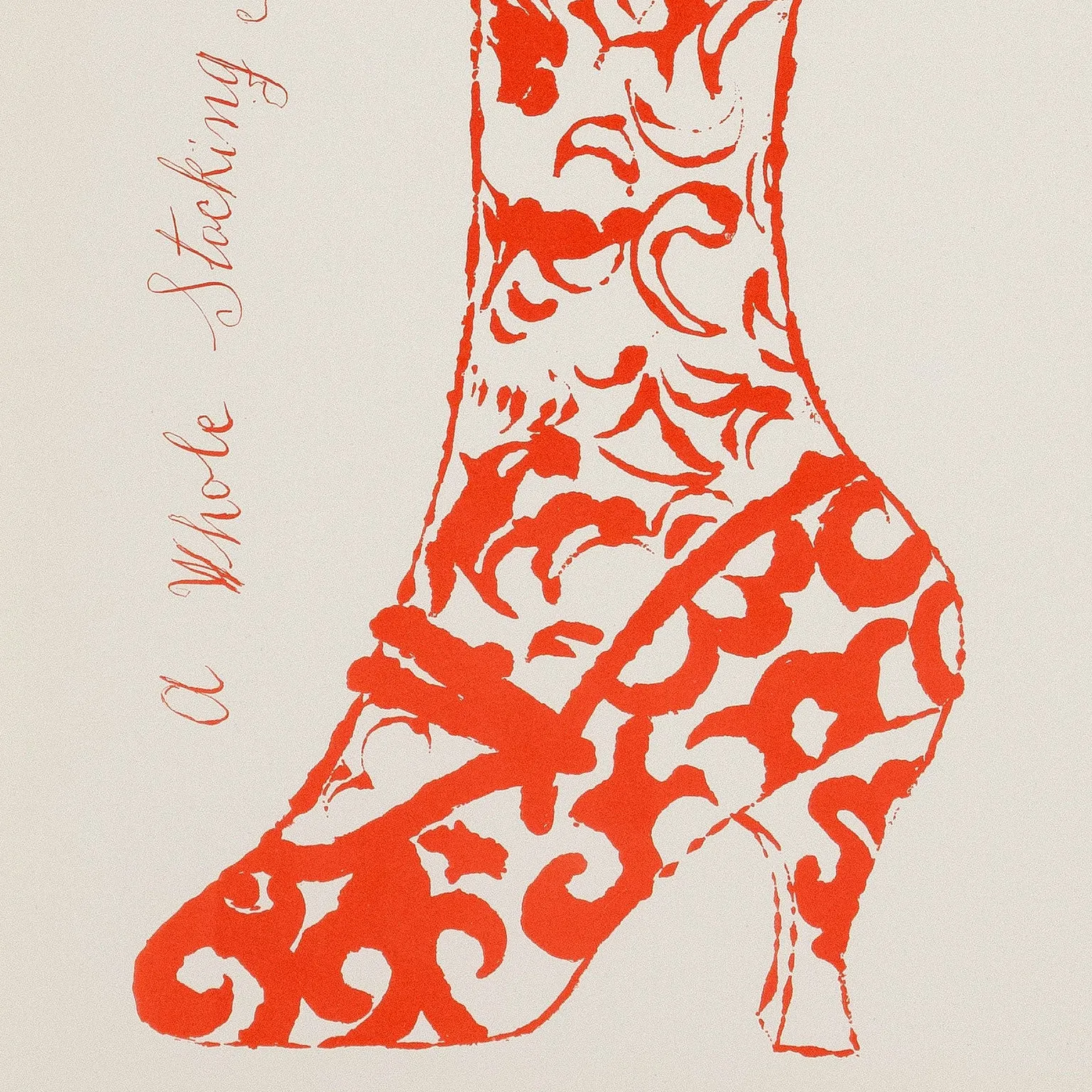 ANDY WARHOL "STOCKING FULL OF WISHES" 1955