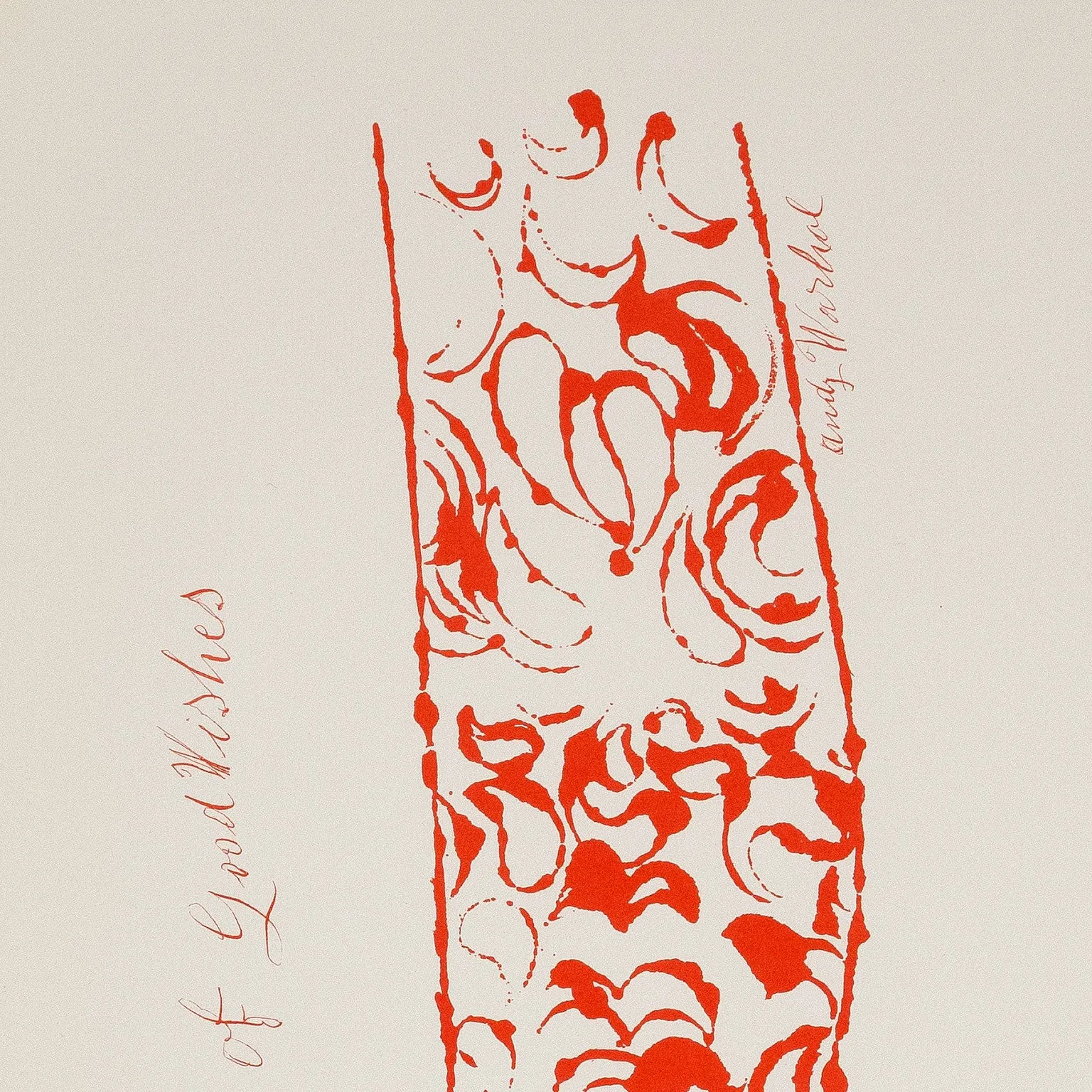 ANDY WARHOL "STOCKING FULL OF WISHES" 1955
