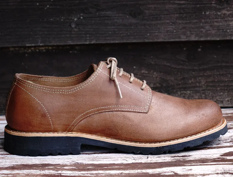 Annapurna Leather Derby Lace-up Shoes - Natural